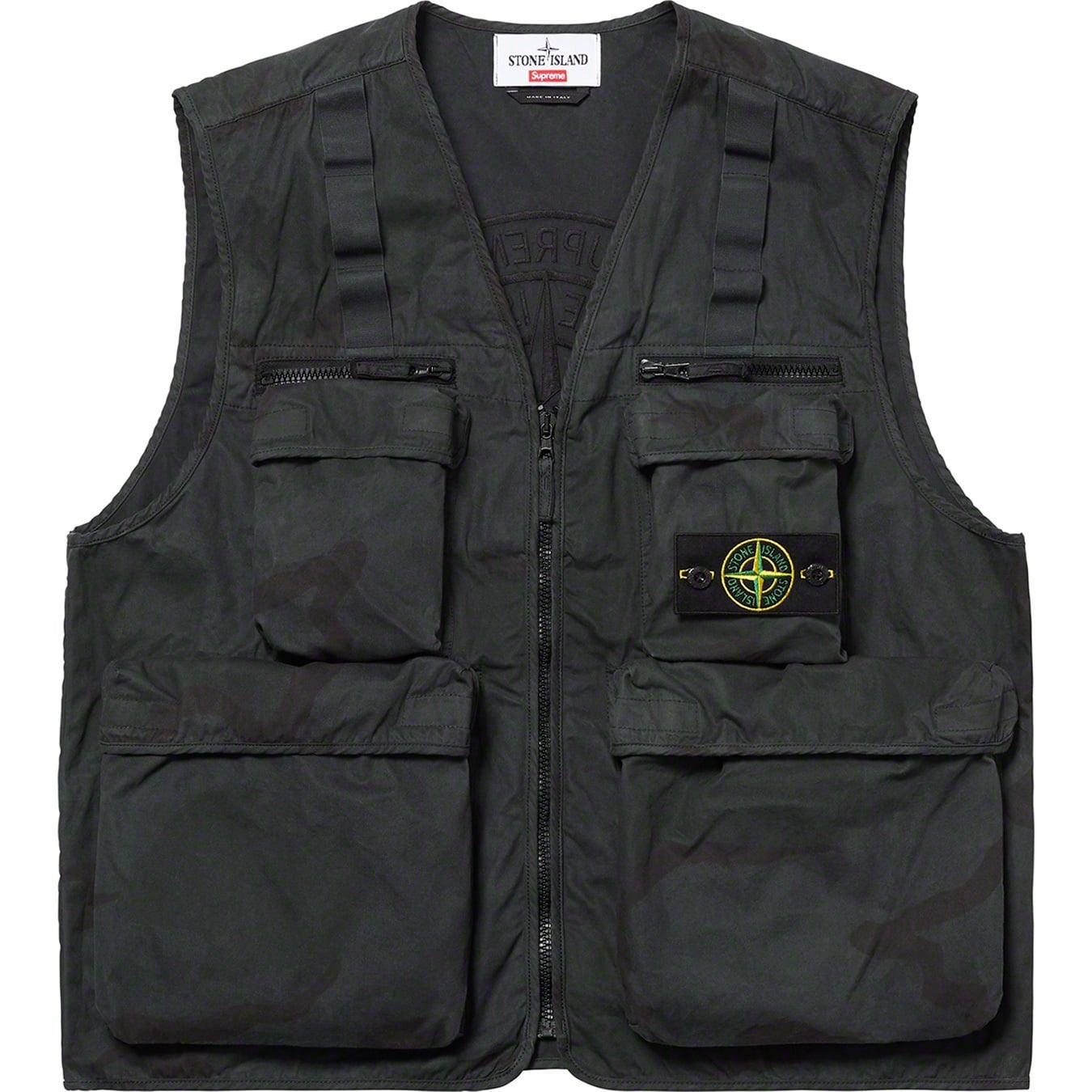 Supreme®/Stone Island® Camo Cargo Vest view 2